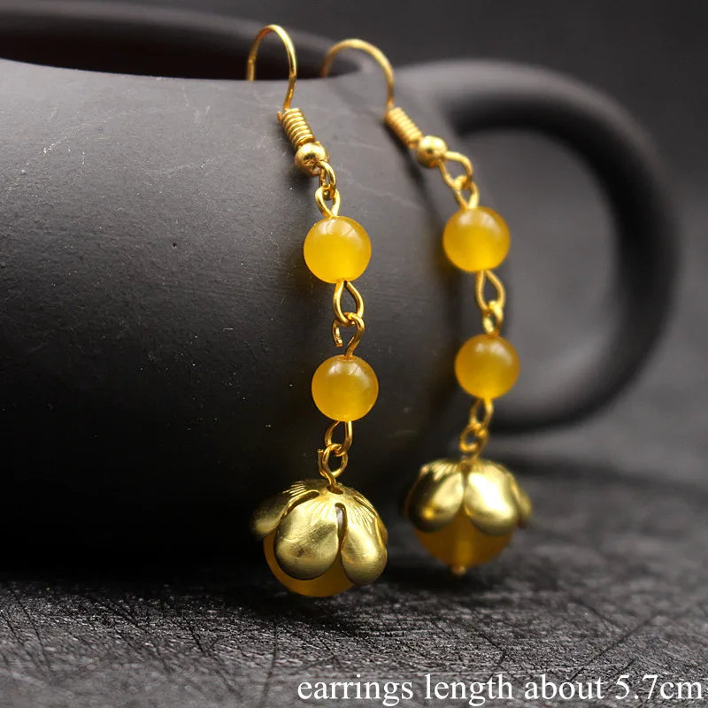 Simple Earrings Hanging Fashion Women'S Accessories New Design Women'S Earrings 2020 Summer Earring Natural Stone Shell